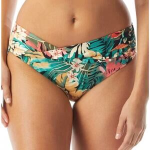 Coco Reef Passion Flower Star Banded Bikini Bottom XL NWT